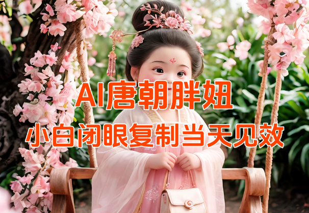 用AI克隆“唐朝胖妞”日更3条，小白闭眼复制，当天见效-学途在线