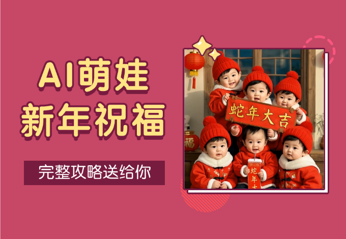 5分钟教你用AI创作爆火的萌娃新年祝福视频，完整攻略送给你-学途在线