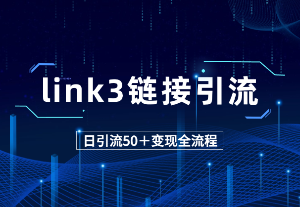 link3聚合链接引流，日引流50＋精准粉，附变现全流程-学途在线
