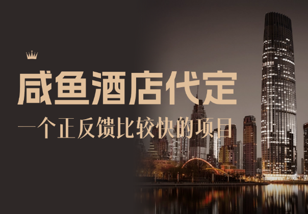 咸鱼酒店代定项目，一个正反馈比较快的项目-学途在线