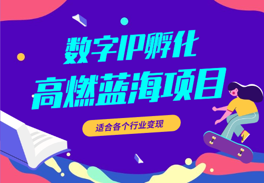 最新高燃蓝海项目 数字IP孵化 适合各个行业变现-学途在线