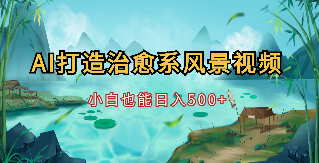 AI打造治愈系风景视频，轻松突破千万播放，小白也能日入500+-学途在线