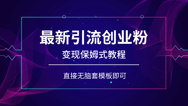 抖音最新引流创业粉+变现保姆式教程 直接无脑套模板即可-学途在线