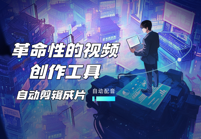一款革命性的视频创作工具，Al解说、自动剪辑成片、自动配音-学途在线