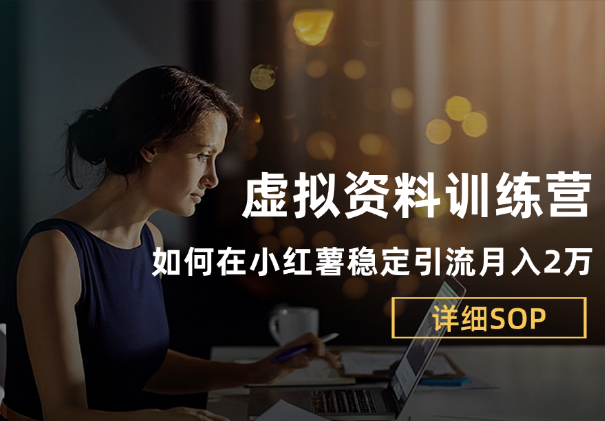 虚拟资料训练营，如何在小红薯稳定引流月入2万-学途在线