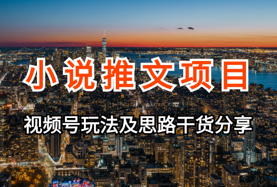 小说推文—视频号玩法及思路，干货分享-学途在线
