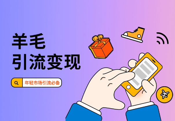 羊毛信息引流变现全玩法，年轻市场引流必备-学途在线