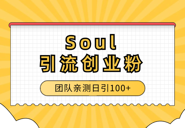Soul引流创业粉，目前团队亲测日引100+【图文】-学途在线
