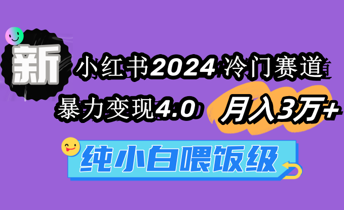 小红书2024冷门赛道 月入3万+ 暴力变现4.0 纯小白喂饭级-学途在线