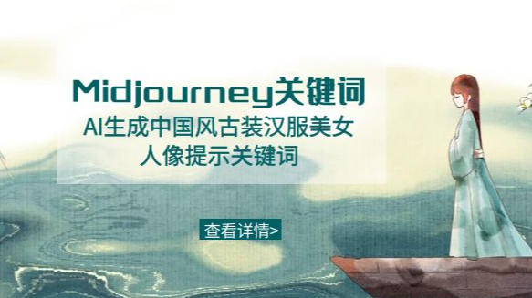 Midjourney关键词-AI生成中国风古装汉服美女人像提示关键词-学途在线