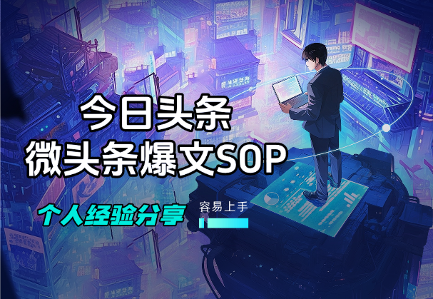 今日头条微头条AI爆文SOP，爆了一篇，个人经验分享-学途在线