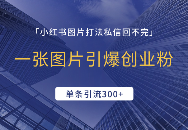 一张图片引爆创业粉，私信回不完，单条引流300+-学途在线