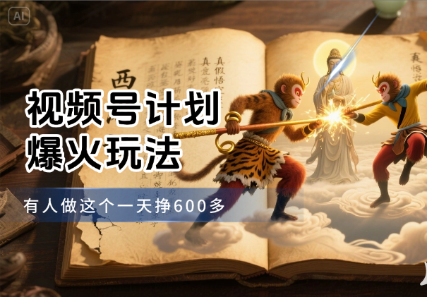 视频号计划又一新玩法爆火，有人做这个一天挣600多-学途在线