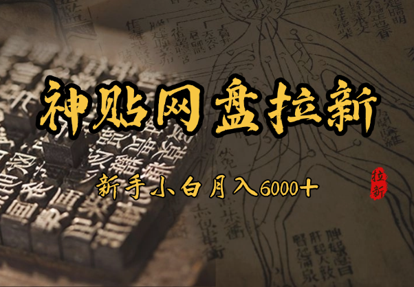 新手小白无脑简单月入6000+的天涯神贴网盘拉新-学途在线