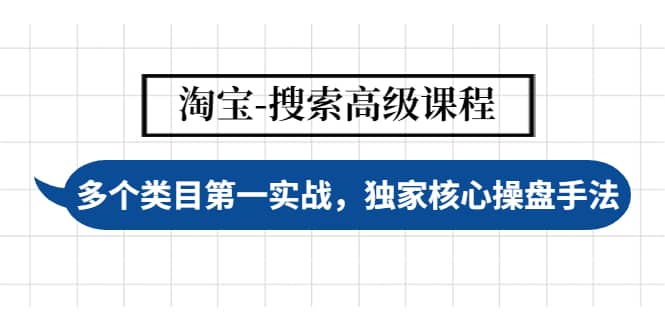 淘宝-搜索高级课程：多个类目第一实战，独家核心操盘手法-学途在线
