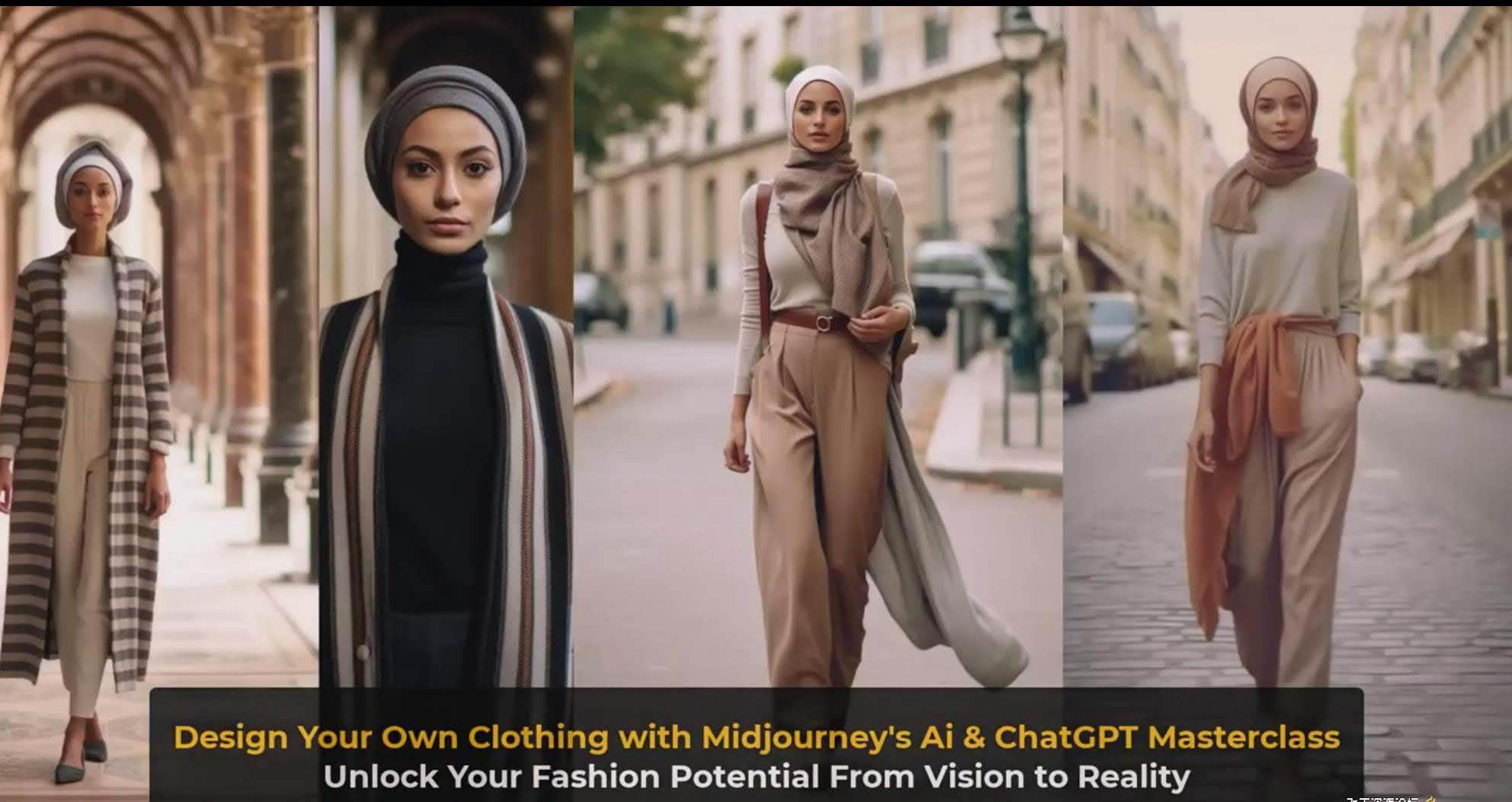 图片[12]-利用 Midjourneys Ai 人工智能设计自己的服装AI大师班-10节课-中英字幕-xx网创