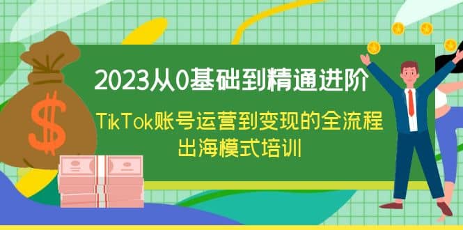 2023从0基础到精通进阶，TikTok账号运营到变现的全流程出海模式培训-学途在线