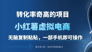 一单49.9，转化率奇高的项目，冷门暴利的小红书虚拟电商-学途在线