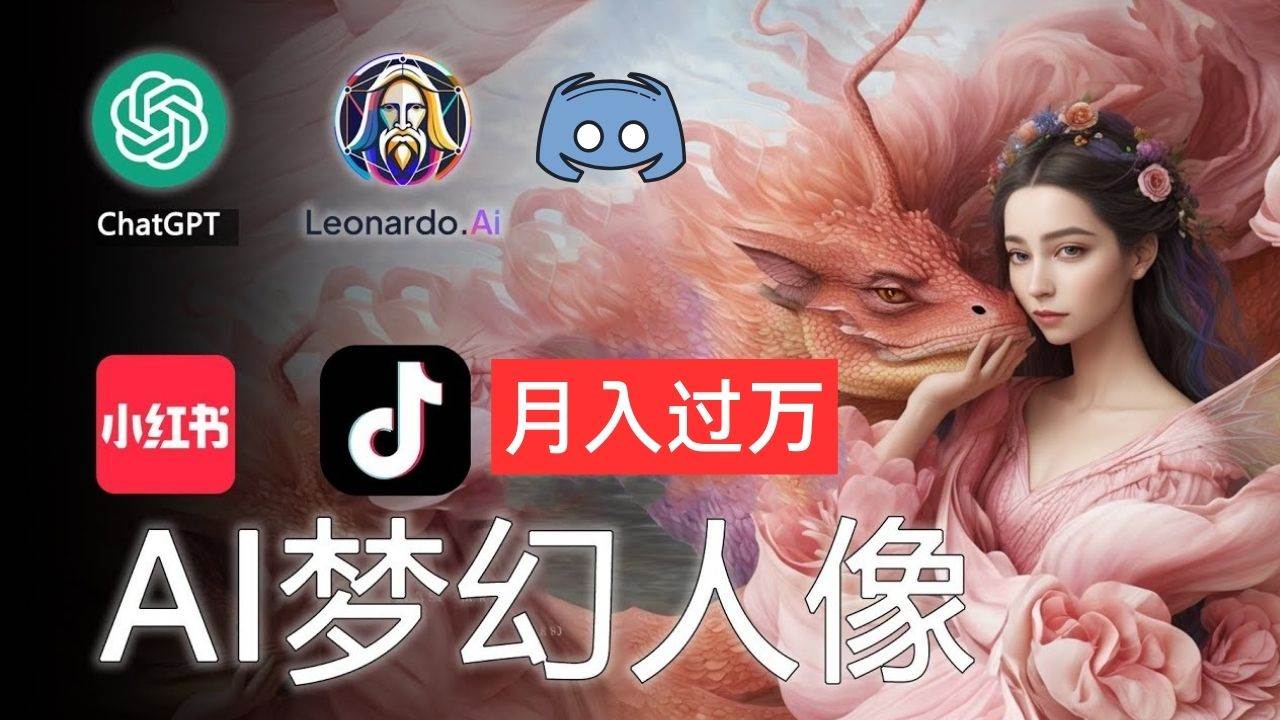 AI摄影梦幻人像：零基础也能月入过万的秘密-学途在线