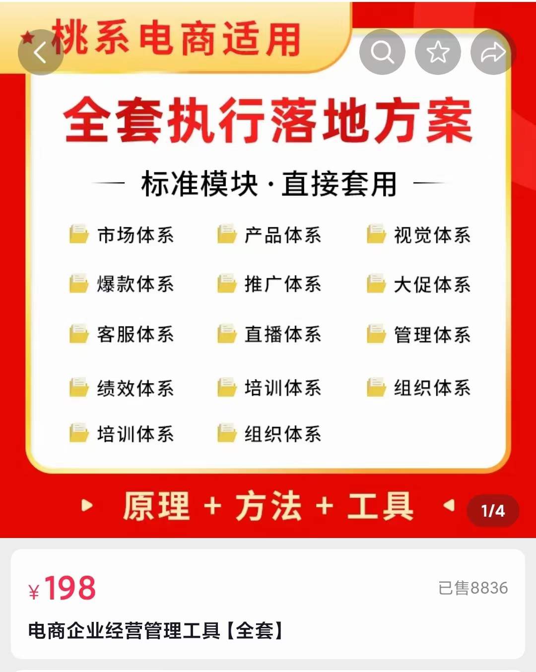 外面卖198·电商企业经营管理工具：全套执行落地方案 标准模块·直接套用-学途在线