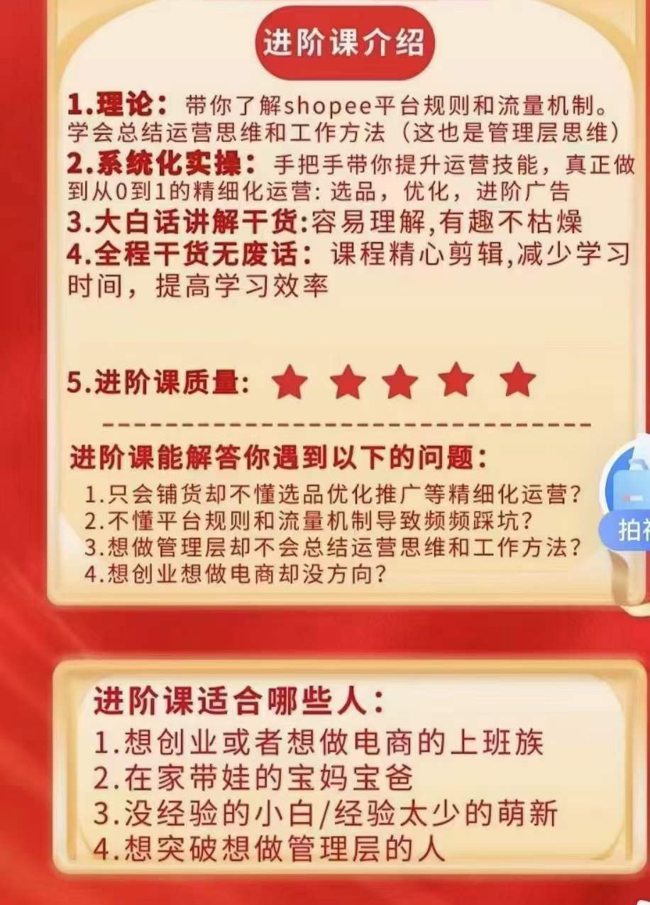 图片[3]-小鸿老师跨境电商Shopee入门课 进阶课：理论 实操系统化教学（原价1999）-xx网创
