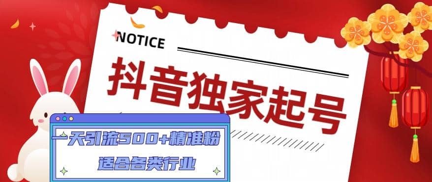 抖音独家起号，适合各类行业（9节视频课）-学途在线
