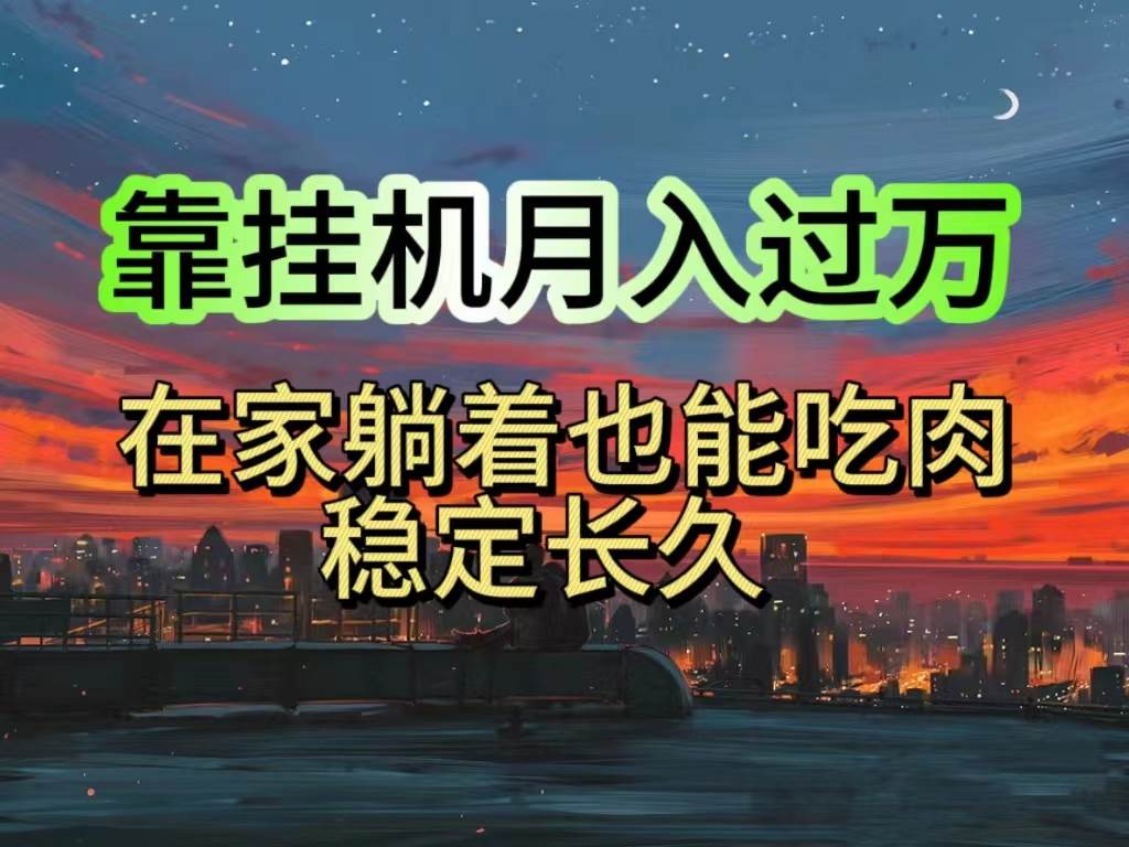 挂机项目日入1000+，躺着也能吃肉，适合宝爸宝妈学生党工作室，电脑手…-学途在线