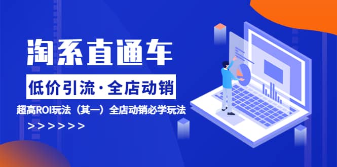 淘系直通车《低价·引流 全店·动销》超高ROI玩法（其一）全店动销必学玩法-学途在线