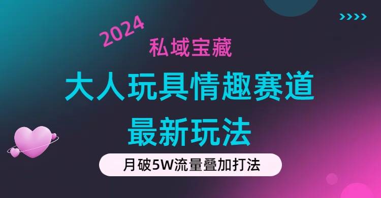 私域宝藏：大人玩具情趣赛道合规新玩法，零投入，私域超高流量成单率高-学途在线
