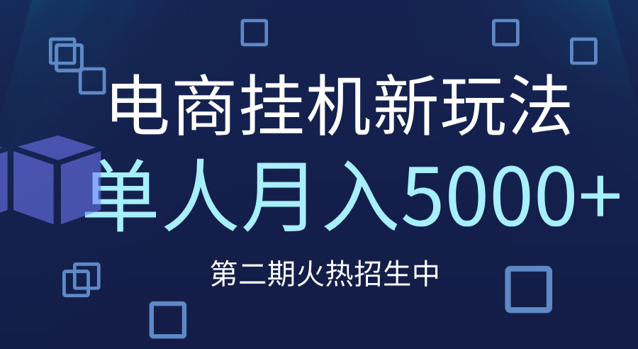 电商平台挂机新玩法，单人月入5000+攻略-学途在线