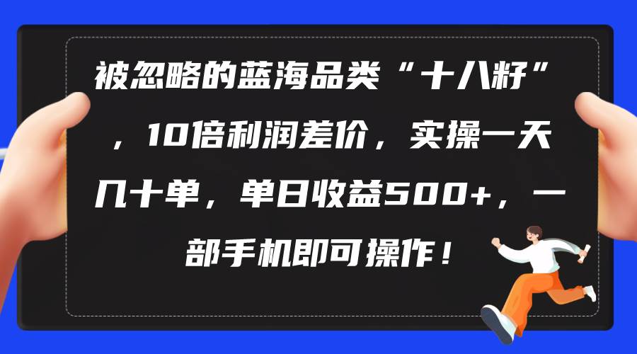 被忽略的蓝海品类“十八籽”，10倍利润差价，实操一天几十单 单日收益500+-学途在线