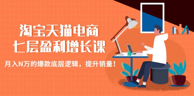 淘宝天猫电商七层盈利增长课：月入N万的爆款底层逻辑，提升销量-学途在线