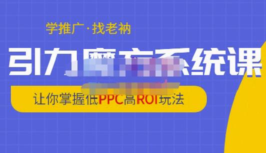 老衲·引力魔方系统课，让你掌握低PPC高ROI玩法，价值299元-学途在线