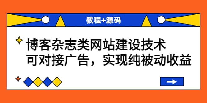 博客杂志类网站建设技术，可对接广告，实现纯被动收益（教程+源码）-学途在线