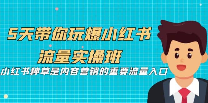 5天带你玩爆小红书流量实操班，小红书种草是内容营销的重要流量入口-学途在线