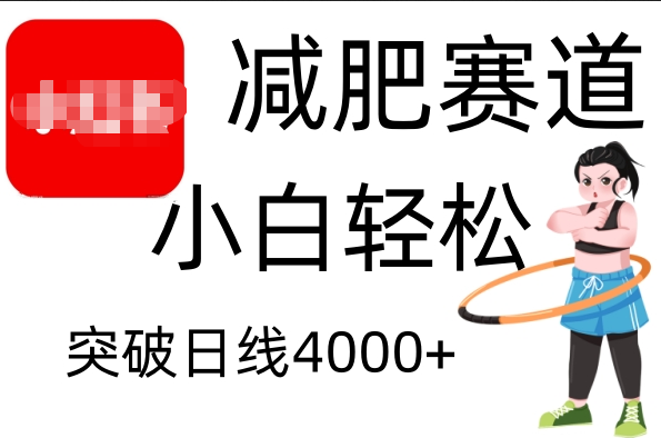 小红书减肥赛道，小白轻松日利润4000+-学途在线