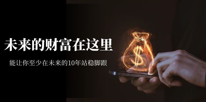 某收费文章《未来的财富在这里》能让你至少在未来的10年站稳脚跟-学途在线