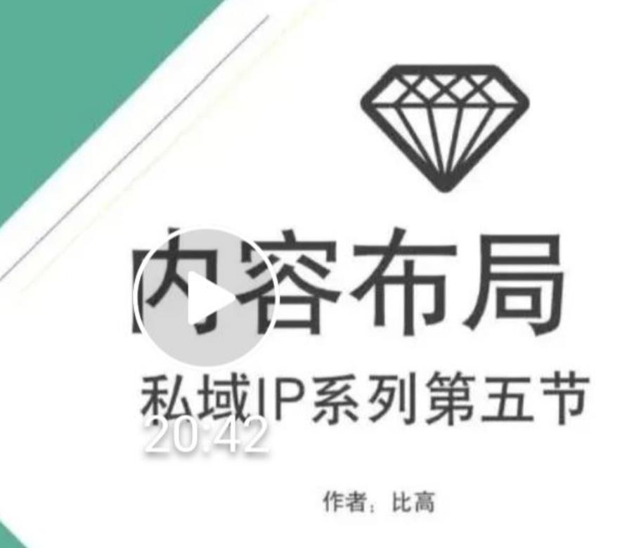 比高私域IP流量变现视频课，6个月10W粉，2235付费会员【完结】-学途在线