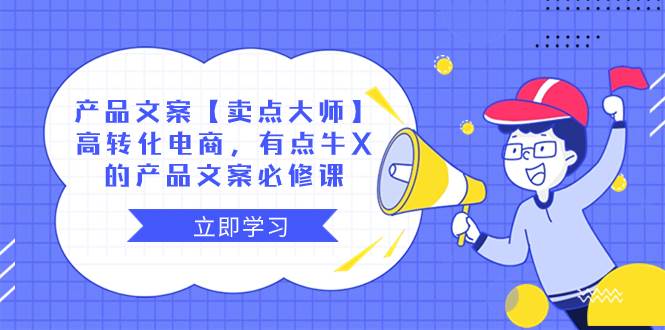 产品文案【卖点大师】高转化电商，有点牛X的 产品文案必修课-学途在线