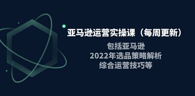 亚马逊运营实操课（每周更新）包括亚马逊2022选品策略解析，综合运营技巧等-学途在线