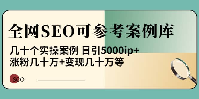 《全网SEO可参考案例库》几十个实操案例-学途在线