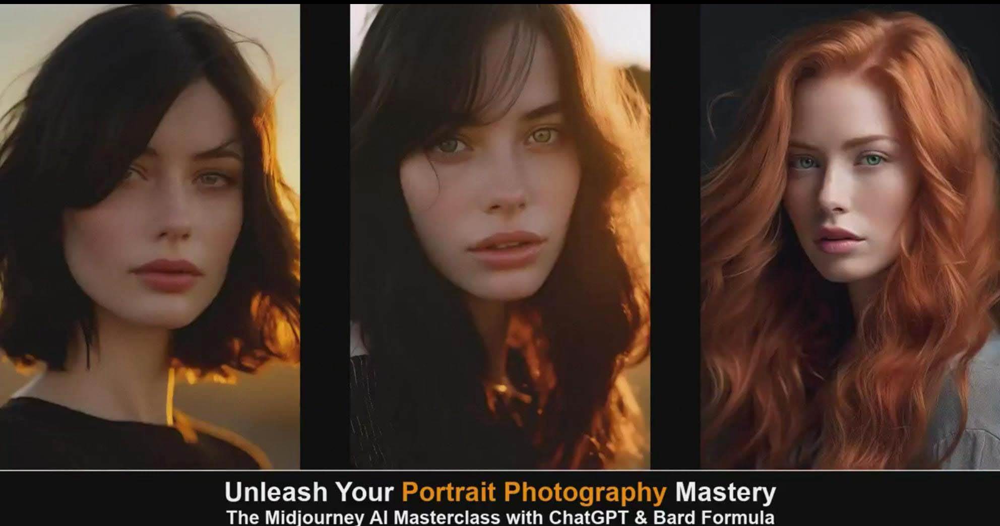 图片[4]-Midjourney v5 ChatGPT 和 Bard AI人工智能人像摄影大师班-15节-中英字幕-xx网创