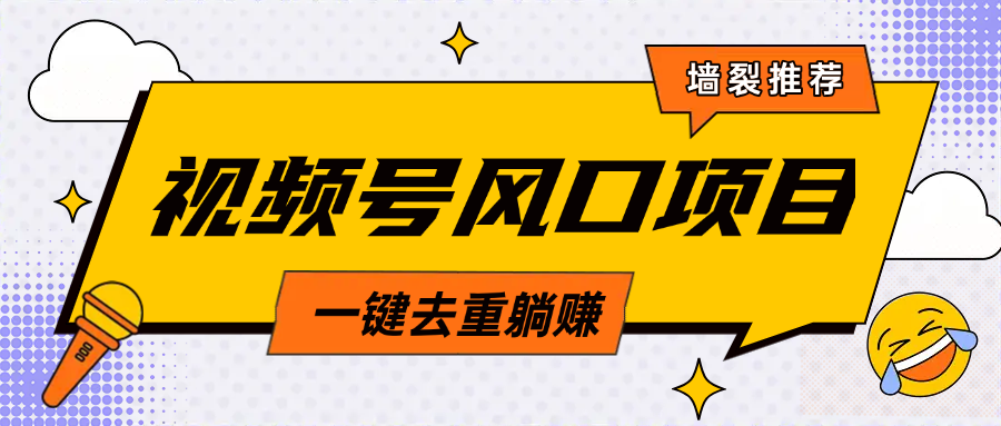 视频号风口蓝海项目，中老年人的流量密码，简单无脑，一键去重，轻松月入过万-学途在线