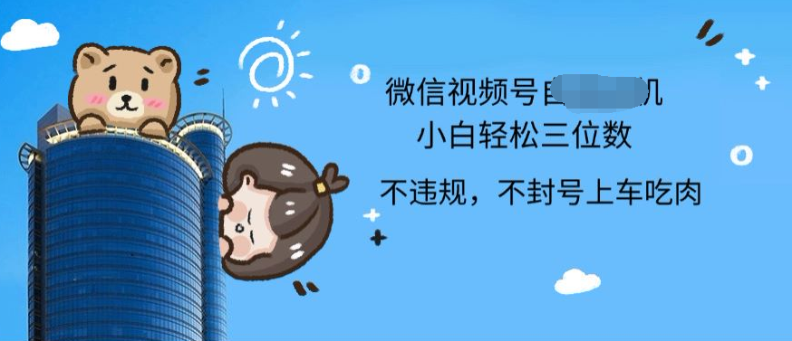 2024最新微信视频号挂机小白可上手，轻松日入三位数-学途在线