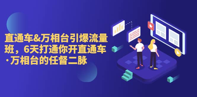 直通车+万相台引爆流量班，6天打通你开直通车·万相台的任督 二脉-学途在线