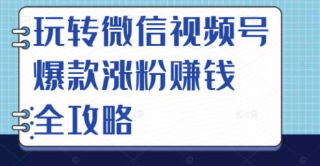 玩转微信视频号爆款涨粉赚钱全攻略，让你快速抓住流量风口，收获红利财富-学途在线