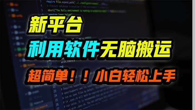 新平台用软件无脑搬运，月赚10000+，小白也能轻松上手-学途在线