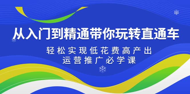 从入门到精通带你玩转直通车：轻松实现低花费高产出，35节运营推广必学课-学途在线
