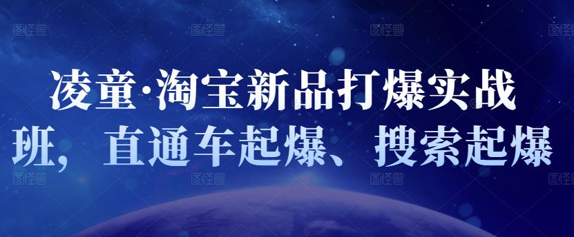 凌童·淘宝新品打爆实战班，直通车起爆、搜索起爆-学途在线