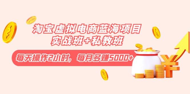 淘宝虚拟电商蓝海项目实战班+私教班-学途在线
